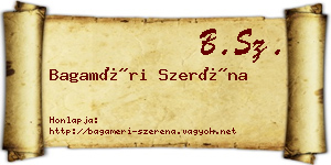 Bagaméri Szeréna névjegykártya